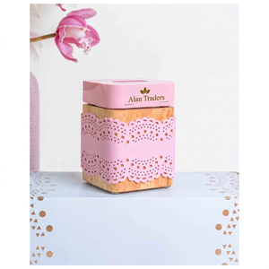 Alan Traders Acacia Wooden Incense Burner Eco-Friendly Religious <b>Pink</b> <b>Lace</b> Design Aromatherapy Diffuser All-Season Ramadan Eid - Product Image 1