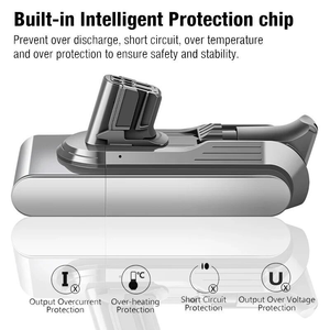 Batería <span class=keywords><strong>de</strong></span> Repuesto Recargable <span class=keywords><strong>de</strong></span> Iones <span class=keywords><strong>de</strong></span> Litio LiFePO4 <span class=keywords><strong>de</strong></span> 25.2V 4000mAh para la Aspiradora Robot Goxion <span class=keywords><strong>V12</strong></span> Detect <span class=keywords><strong>Slim</strong></span> - Product Image 5