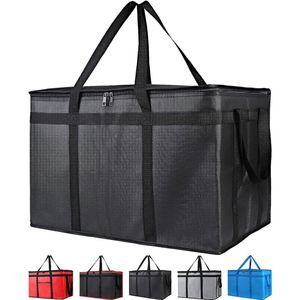 Wholesale Reusable Aluminum Waterproof Non Woven Cooler Bag Custom Printed Thermal Insulated Food Delivery Bags - Product Image 2
