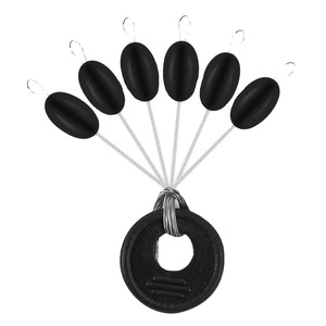 <b>Fishing</b> <b>Float</b> T Profile Bottom <b>Fishing</b> <b>Float</b> Black Yellow Glow In Dark Set Of 6 Ocean Boat <b>Fishing</b> Durable - Product Image 2