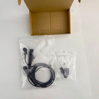 Casque radio bidirectionnel MOTOROLA PMLN8343 avec tubes auriculaires conducteurs transparents pour talkie-walkie R7 FKP R7 NKP R7A