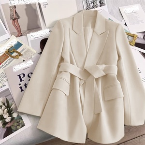 Nuovo Design autunnale <span class=keywords><strong>Blazer</strong></span> <span class=keywords><strong>nero</strong></span> da donna elegante abito Casual <span class=keywords><strong>Blazer</strong></span> <span class=keywords><strong>con</strong></span> bottone singolo - Product Image 6