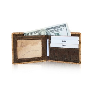 Boshiho Customized Logo <b>RFID</b> <b>Blocking</b> Slim Card Holder <b>Wallet</b> Bifold Vegan Cork Card Holder Eco Friendly <b>Wallet</b> for Women - Product Image 3