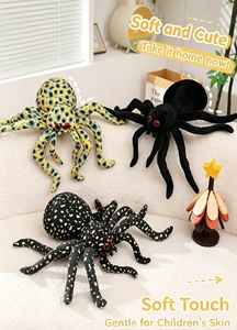 Giocattoli Animali Personalizzati, Ragno di Peluche Simulato, Bambola Imbottita di Ragno Stampata in 3D, Oggetto di Scherzo, Decorazione per Halloween, Vendita all'Ingrosso - Product Image 2