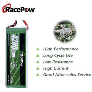 Batería RacePow 9.9V 3s 4200mAh 35C, Batería Lifepo4 de 4200mAh para Avión RC, Helicóptero, Barco RC, Dron, FPV con XT60 - Product Image 5