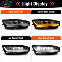 Pour Audi A7 2015-2018 : Ensemble de phares LED de style matriciel haute performance avec DRL intégrés