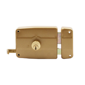 Serratura a Cilindro Doppio per Porta Esterna con Maniglia a Leva <span class=keywords><strong>in</strong></span> Ottone Anticato, Montaggio a Superficie, di Alta Sicurezza, <span class=keywords><strong>Vendita</strong></span> Calda dal Produttore Cinese - Product Image 4