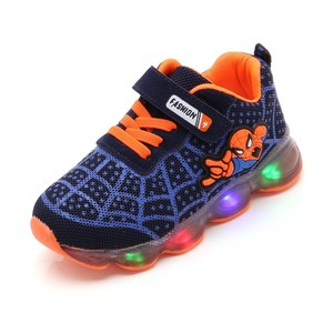 Chaussures Enfant Weshine de Haute Qualité <span class=keywords><strong>Spiderman</strong></span> en Maille Brevetée avec Lumières LED pour Garçons et Filles - Product Image 4