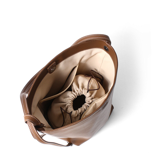 Sac seau à cordon personnalisé ODM en cuir PU souple, sac à bandoulière pour marques - Product Image 6