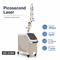 Machine laser picoseconde de bureau 2026 pour l'élimination des tatouages, machine Nd Yag Q-switched pour le visage, le corps, les mains, le peeling au carbone et l'élimination des tatouages Black Doll