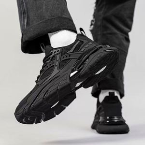 Nouvelles baskets sportives rétro pour hommes avec fermeture éclair, tige en maille respirante, antidérapantes, résistantes aux taches, confortables et décontractées - Product Image 4