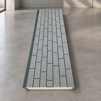 Panneau de bardage mural isolé résistant à l'eau, surface en acier, noyau en PU pour maisons préfabriquées et rénovation de bâtiments