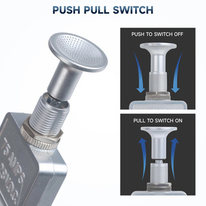 Interrupteur poussoir-tiroir 75 ampères 6-28 V CC pour automobiles et camions - Product Image 3