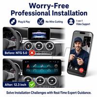 CarPlay sans fil Android Auto pour Mercedes Benz Classe C GLC W205 S205 X253 V-Class W447 Autoradio Navigation multimédia GPS