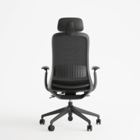 Chaise de directeur exécutif réglable professionnelle chaise de personnel de conférence ergonomique de style moderne avec appui-tête