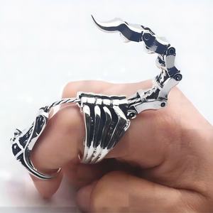 Anillo Retro de Escorpión Móvil, Estilo Punk Hip-hop, Anillo Abierto para Hombre, Venta al por Mayor, Anillo de Aleación para Hombre y Mujer, Joyería de Moda - Product Image 1