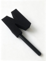 Éponge en mousse pour microphone d'usine, forme personnalisée, housse en mousse pour microphone portable d'interview, logo OEM