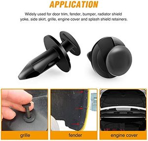 Clips d'ailes universels en <span class=keywords><strong>plastique</strong></span> 200 Pcs Push Bumper Fastener <span class=keywords><strong>Rivet</strong></span> 6 Size Auto Body Car Fender Replacement for GM, Ford & <span class=keywords><strong>Toyota</strong></span> - Product Image 4