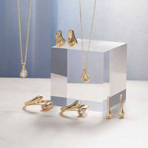 Двойная груша овальной огранки Циркон 925 стерлингового серебра позолоченные Модные женские свадебные и юбилейные объятия кольцо - Product Image 5