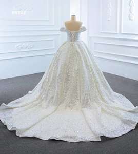 Princesse Robes <span class=keywords><strong>De</strong></span> Bal Hors Épaule Paillettes Ivoire Big Ball <span class=keywords><strong>Robe</strong></span> <span class=keywords><strong>De</strong></span> Mariée - Product Image 4