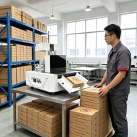 Nouvelle machine d'impression numérique à jet d'encre pour sacs en papier ondulé et boîtes à pizza en carton, imprimante monocouche à passage unique, best-seller