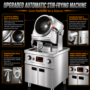 Máquina Wok Robótica Comercial <span class=keywords><strong>de</strong></span> Acero Inoxidable <span class=keywords><strong>de</strong></span> Venta Caliente, Olla Giratoria Automática a Gas/Eléctrica para Cocinar y Saltear - Product Image 4