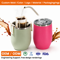 Vaso Térmico de Acero Inoxidable de 12oz, Modelo GY 2022, Fabricación Personalizada ODM, MOQ de 10000 Piezas para Desarrollo de Marca de Artículos para Bebidas