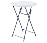 Table de cocktail haute, table à manger ronde pliante, comptoir de bar minimaliste, table pliante ronde en plastique à longues jambes 60 cm 80 cm