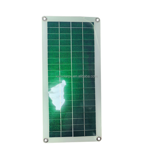 Panneau solaire monocristallin flexible demi-cellule OEM 20W 6V, module PV PET vert coloré, panneau PV PET vert coloré - Product Image 5