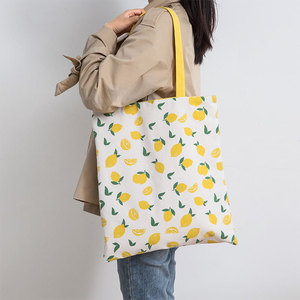 YIMYIK-Bolso de mano de algodón y lino de doble uso para interior y <span class=keywords><strong>exterior</strong></span>, bolsa de mano reutilizable para guardar artículos diversos - Product Image 2
