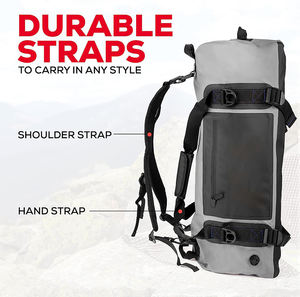 60L spor su geçirmez spor çantası ağır yün açık botla botla ekipmanları kamp kayak için şık kuru çanta - Product Image 4