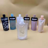 Offre spéciale, maillot de bain réutilisable, taille personnalisée, impression de formes, sac en plastique transparent à fenêtre en pvc, pochette à bec verseur pour vêtement alimentaire