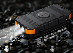 <span class=keywords><strong>Custodia</strong></span> per caricabatterie solare impermeabile di vendita calda Online banca di alimentazione portatile ricaricabile <span class=keywords><strong>con</strong></span> ingranaggio Wireless <span class=keywords><strong>con</strong></span> pannello solare pieghevole - Product Image 3