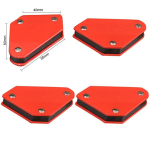 Mini ensemble de positionneur de soudage triangulaire automatique 4 pièces, outil de fixation d'angle magnétique sans interrupteur, accessoires de soudage 9 lb - Product Image 3