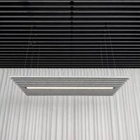 Lustre acoustique LED en feutre PET, lampe linéaire LED absorbant le son pour bureau, salle de réunion, restaurant, couleur et taille personnalisées