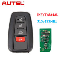 Autel TY8A4AL Clé à distance intelligente universelle pour Toyota IKEYTY8A4BL IKEYTY8A4AL AUTEL MAXIIM IKEY Clé de voiture universelle 3 + 1 boutons