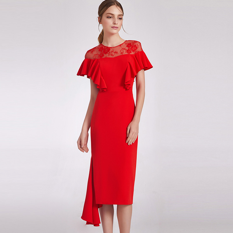 Encuentre el mejor fabricante de vestido elegante debajo de la rodilla y  vestido elegante debajo de la rodilla para el mercado de hablantes de  spanish en alibaba.com