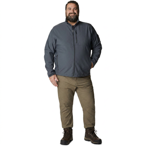 <b>Men's</b> <b>Lightweight</b> Softshell <b>Jacket</b> Custom High Street Windbreak Waterproof <b>Rain</b> Snow Puff Printing Canvas Fabric Coated - Product Image 1
