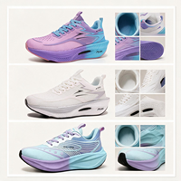 Chaussures de course marathon légères pour femmes, antidérapantes, résistantes à l'usure, respirantes, avec empeigne en maille tissée