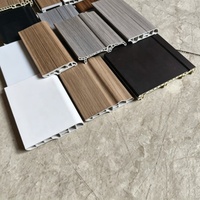 Plinthes en PVC WPC modernes, imperméables, de différentes tailles et couleurs, écologiques, en bois blanc, pour hôtel, salle de bain, salon