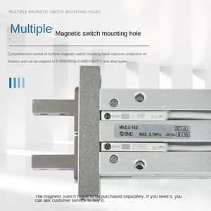 Cylindre pneumatique SMC à griffes parallèles MHZ2/MHZL2-6D/10D/16D/20D/25D/32D/40D/S, cylindre pneumatique simple à double action - Product Image 5