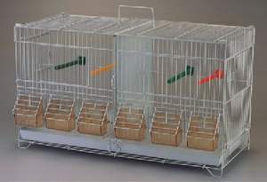<span class=keywords><strong>Cage</strong></span> à oiseaux de luxe pliable, grande, carrée, en fer, respirante, à motif solide, pour intérieur et extérieur, avec cloison, en métal - Product Image 4