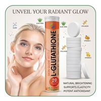 Ausreson L-glutathion Vitamine C Complément Alimentaire Marque Privée Halal Blanchiment Naturel de la Peau 1000mg Comprimés Effervescents de L-glutathion