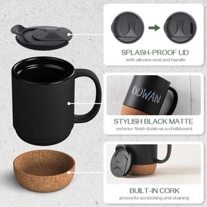 Vendita calda stile europeo in ceramica tazza da caffè Design novità con vassoio di lusso ad alto valore di latte tazze per caffè e acqua - Product Image 3
