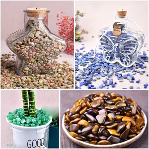 Venta al por Mayor de Gravas de Cristal de 1000g, Materiales Mixtos, Virutas de Cristal, Cuarzo Natural Pulido para Regalo - Product Image 4