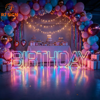 Lettres géantes lumineuses RGB Hero Sign, 3 pieds, 4 pieds, chiffres lumineux pour mariage, anniversaire, fête, décoration d'événements