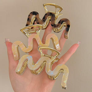 Pinza de Pelo Estilo Coreano con Diseño de Leopardo y Ondas, Vintage Y2K, para Mujer - Product Image 2