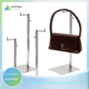 Hot bán hiện đại túi thép không gỉ giá hiển thị đứng thân thiện với môi có thể gập lại thiết kế có thể điều chỉnh cho cửa sổ Túi hiển thị - Product Image 5