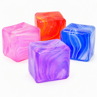 Cube extensible géant personnalisé en TPR souple, motif marbré, jouet sensoriel Kawaii mignon et amusant, anti-stress, jouet Fidget à saisir