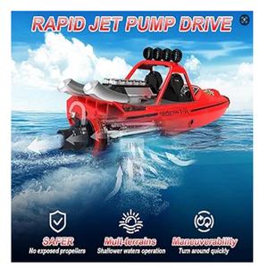 Modèle <span class=keywords><strong>de</strong></span> simulation <span class=keywords><strong>de</strong></span> <span class=keywords><strong>bateau</strong></span> <span class=keywords><strong>de</strong></span> <span class=keywords><strong>sauvetage</strong></span> KK 2.4G RC, turboréacteur à grande vitesse, hors-bord sans balais, télécommande, jouet, cadeau, <span class=keywords><strong>bateau</strong></span> électrique - Product Image 4